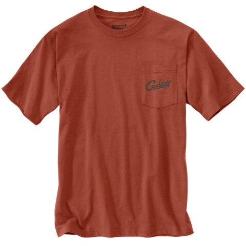 Carhartt Men's Relaxed Fit Lightweight Short Sleeve Pocket Camp Graphic T-Shirt