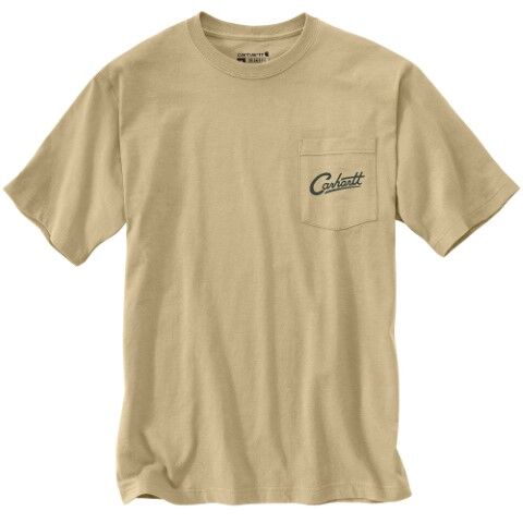 Carhartt Men's Relaxed Fit Lightweight Short Sleeve Pocket Dog Graphic T-Shirt