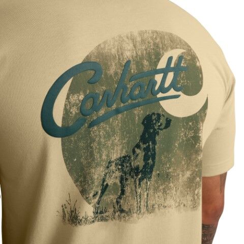 Carhartt Men's Relaxed Fit Lightweight Short Sleeve Pocket Dog Graphic T-Shirt
