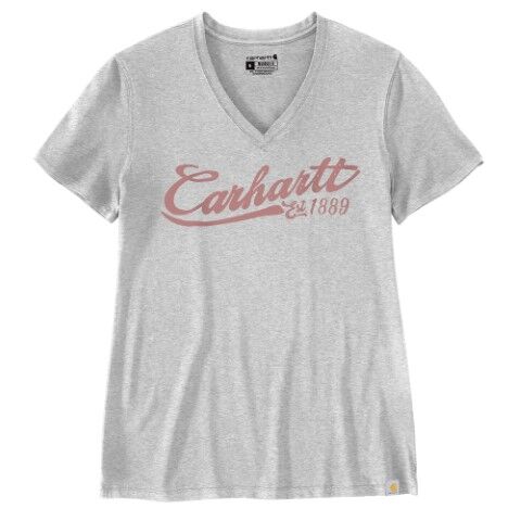 Carhartt Women's TENCEL Fiber Series Relaxed Fit Short Sleeve Graphic V-Neck T-Shirt
