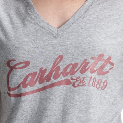Carhartt Women's TENCEL Fiber Series Relaxed Fit Short Sleeve Graphic V-Neck T-Shirt