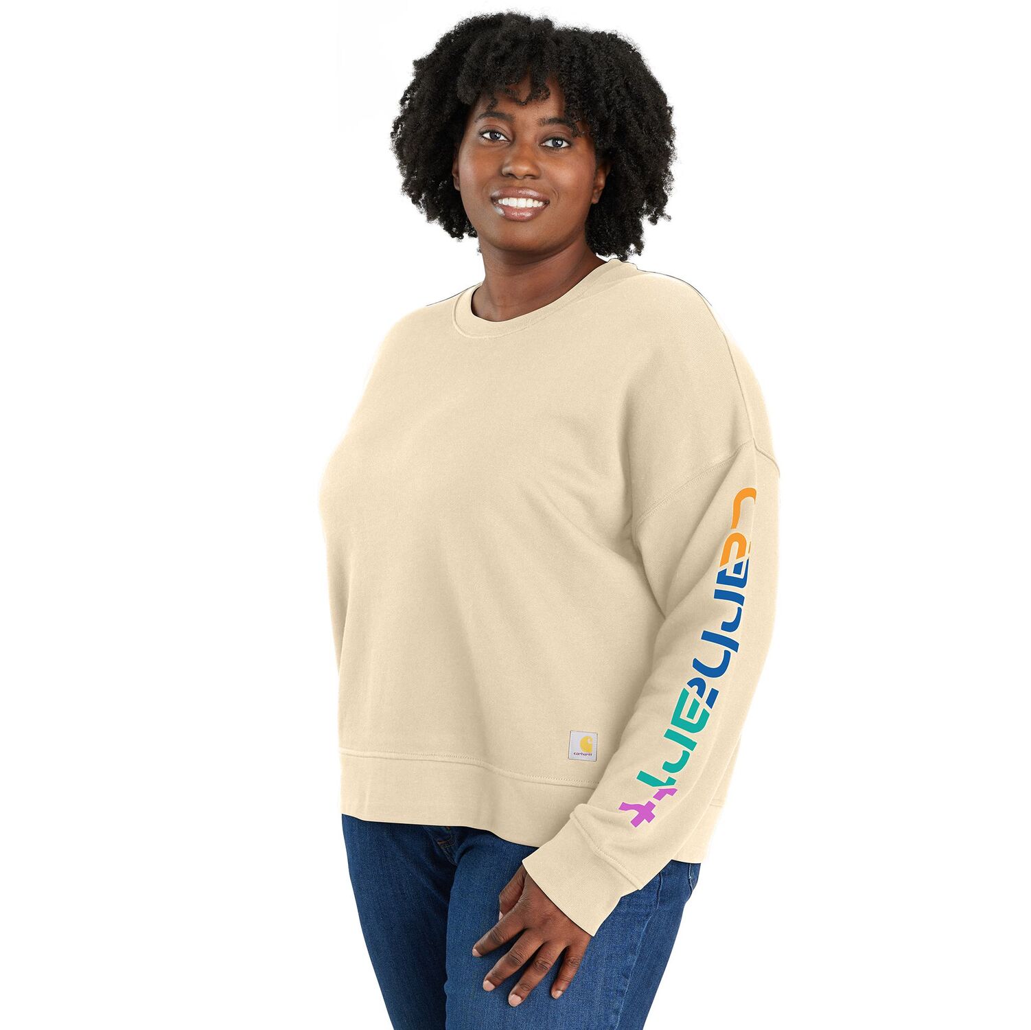 Carhartt Women's TENCEL Fiber Series Loose Fit Sleeve Graphic Sweatshirt