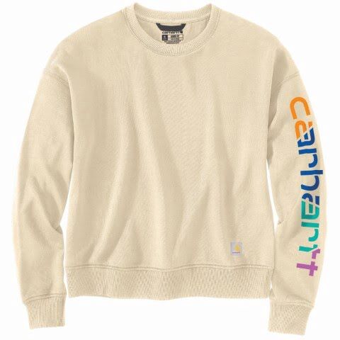 Carhartt Women's TENCEL Fiber Series Loose Fit Sleeve Graphic Sweatshirt