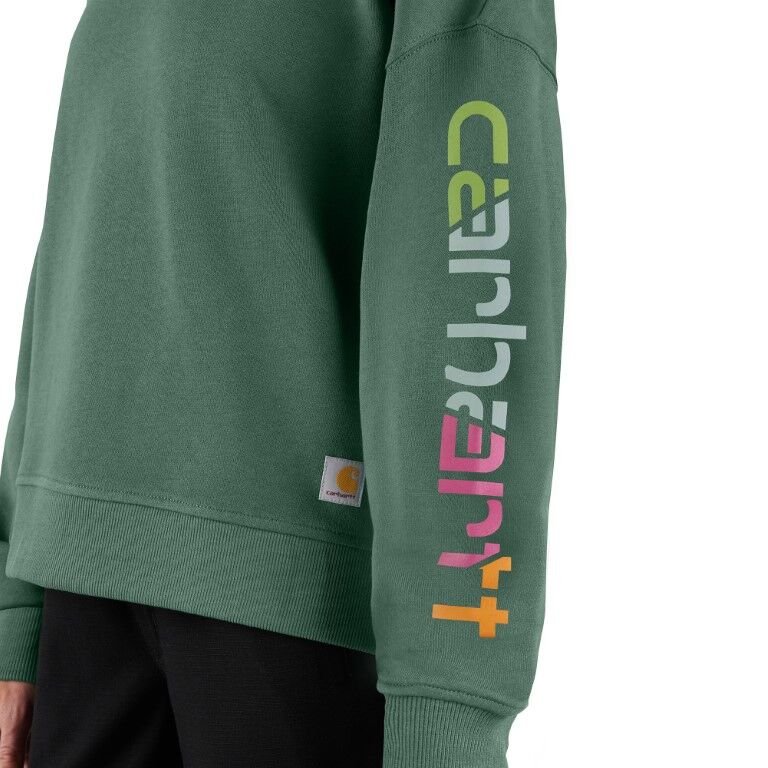 Carhartt Women's TENCEL Fiber Series Loose Fit Sleeve Graphic Sweatshirt