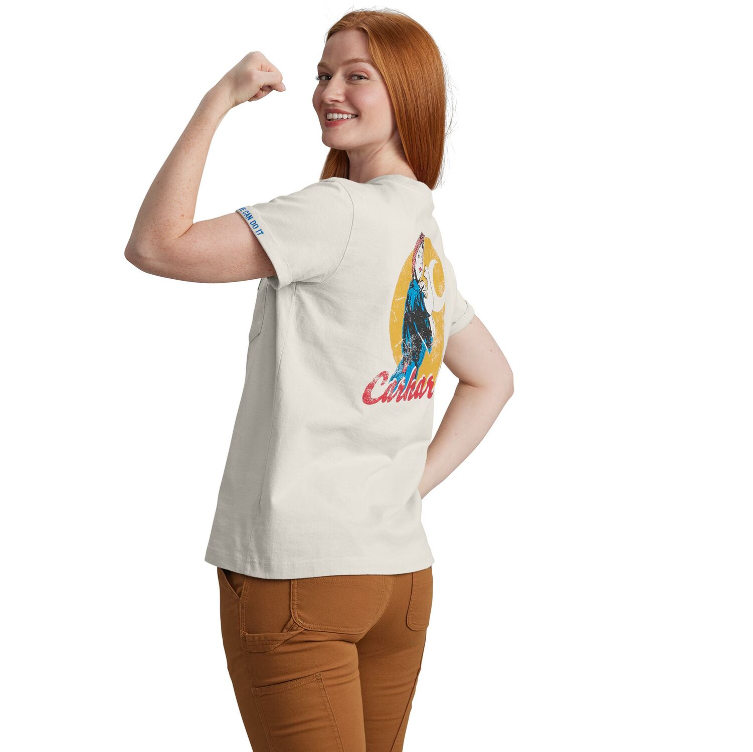 Carhartt Women's Loose Fit Heavyweight Short Sleeve Love Of Labor Graphic T-Shirt