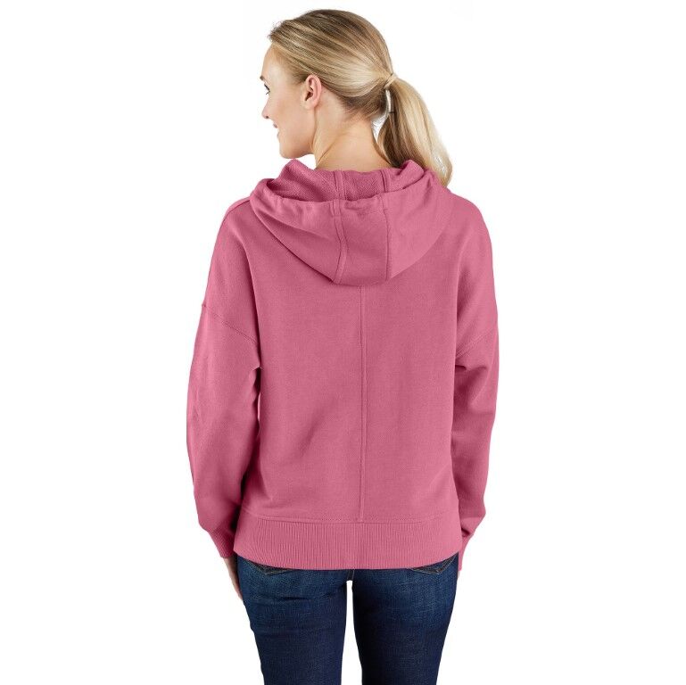 Carhartt Women's TENCEL Fiber Series Loose Fit Fall Graphic Hooded Sweatshirt in Woodrose