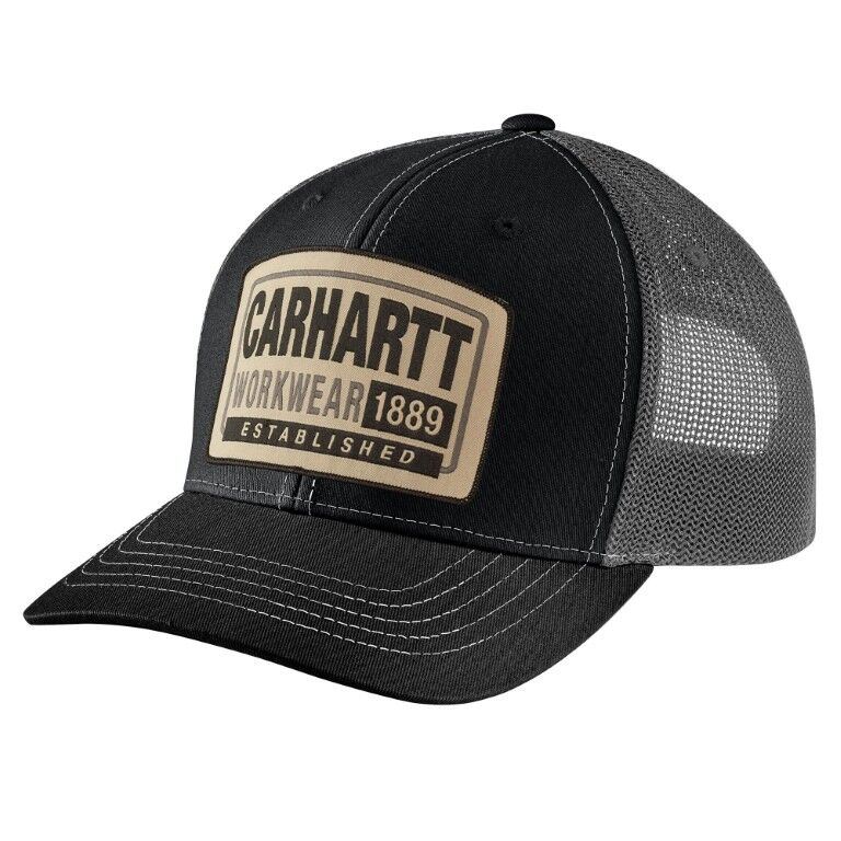 Carhartt Men's Canvas Mesh Back Workwear Patch Cap