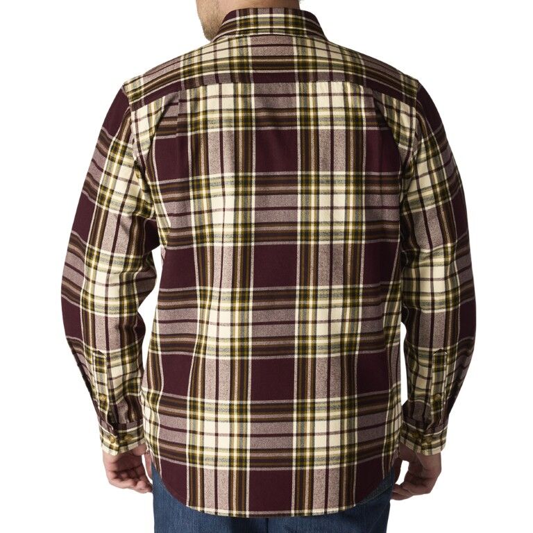 Carhartt Men's Loose Fit Heavyweight Flannel Long Sleeve Plaid Shirt