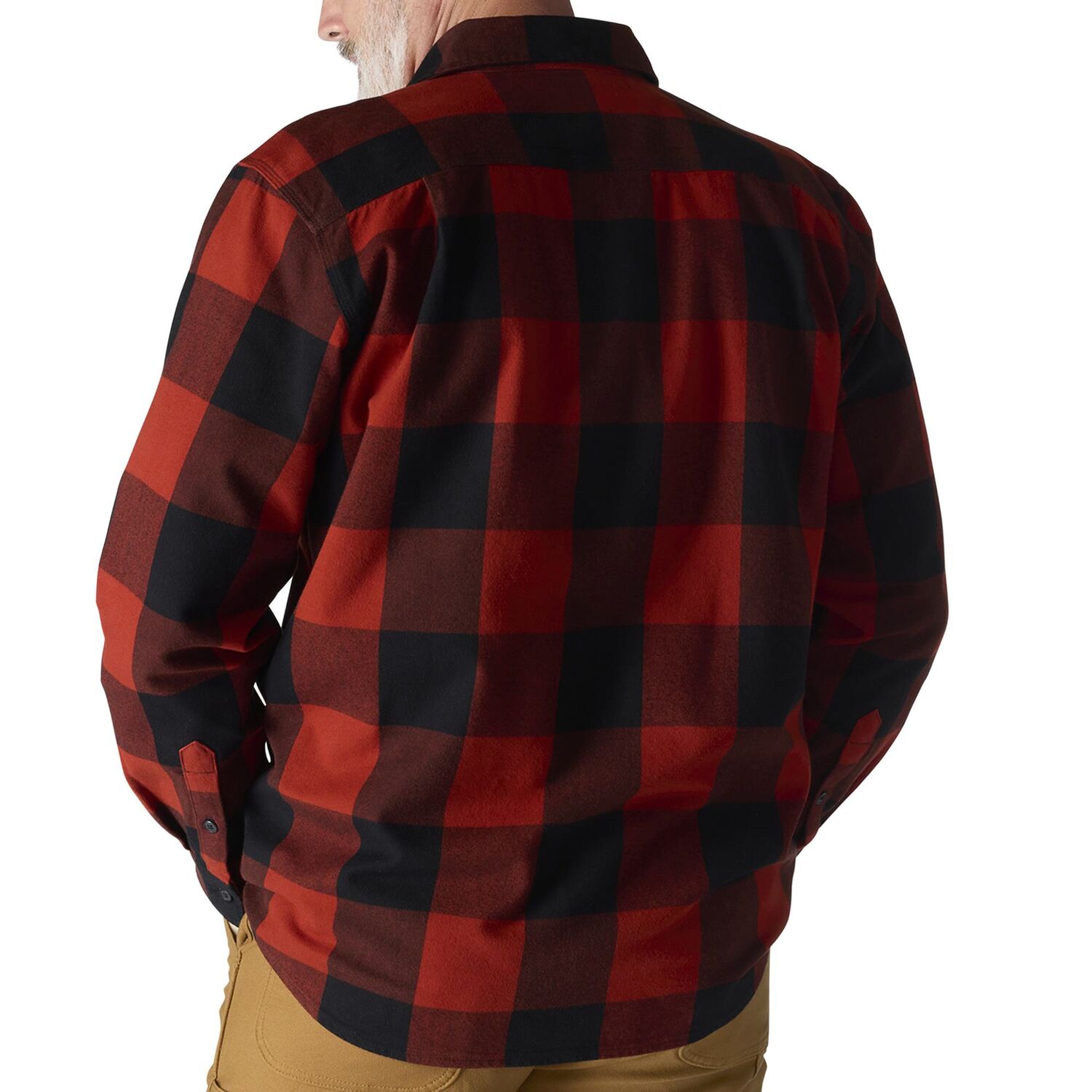 Carhartt Men's Loose Fit Heavyweight Flannel Long Sleeve Plaid Shirt