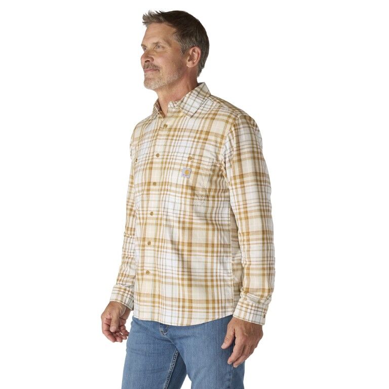 Carhartt Men's Rugged Flex Relaxed Fit Lightweight Long Sleeve Plaid Shirt