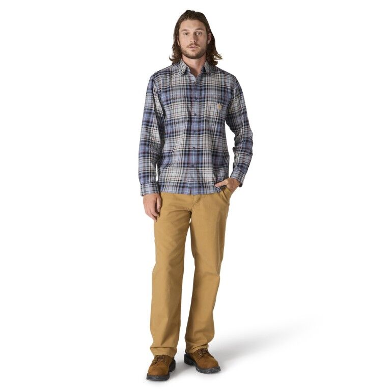 Carhartt Men's Rugged Flex Relaxed Fit Lightweight Long Sleeve Plaid Shirt