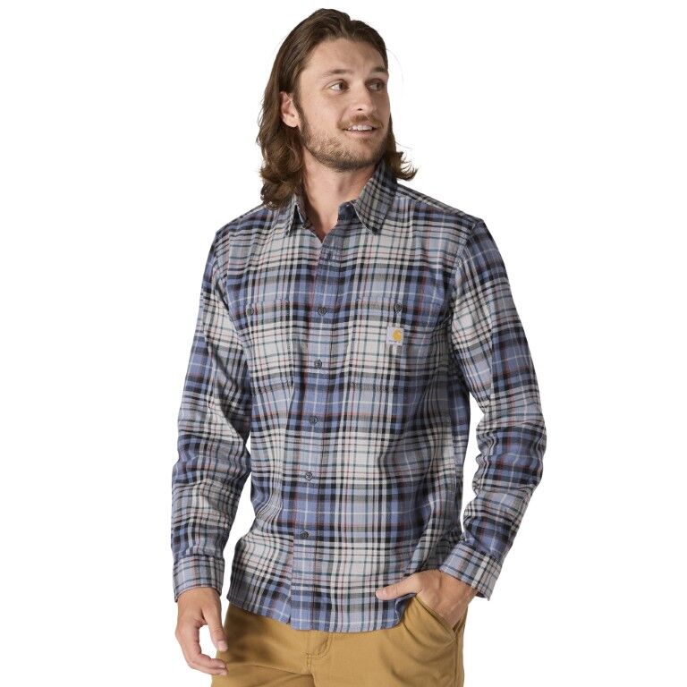 Carhartt Men's Rugged Flex Relaxed Fit Lightweight Long Sleeve Plaid Shirt