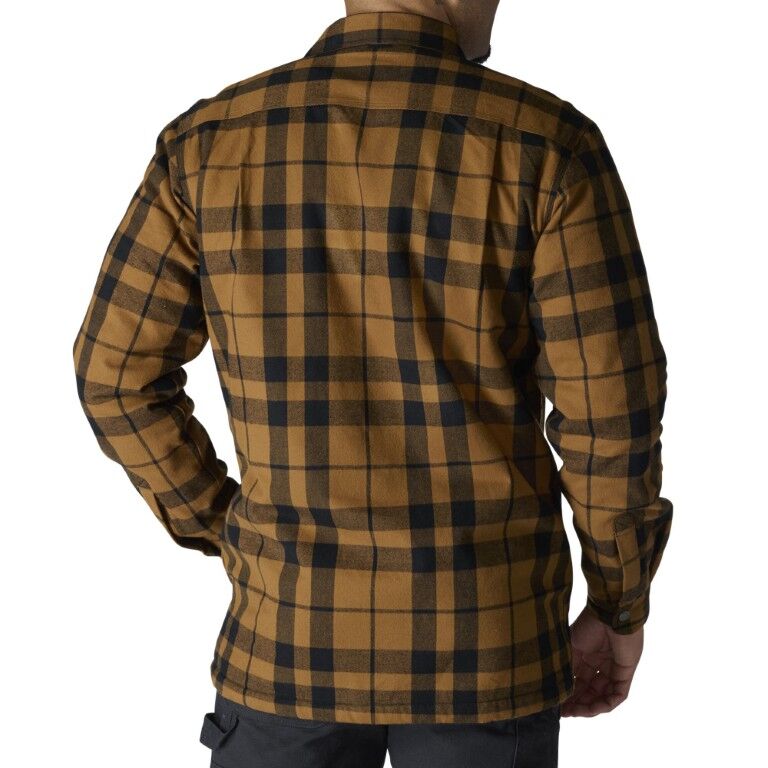 Carhartt Men's Relaxed Fit Flannel Sherpa Lined Shirt Jac