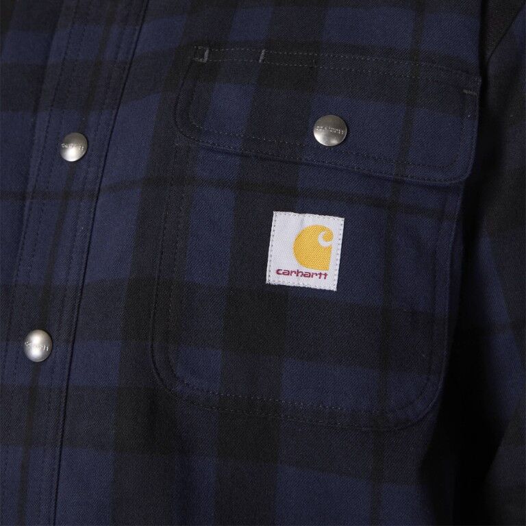 Carhartt Men's Relaxed Fit Flannel Sherpa Lined Shirt Jac