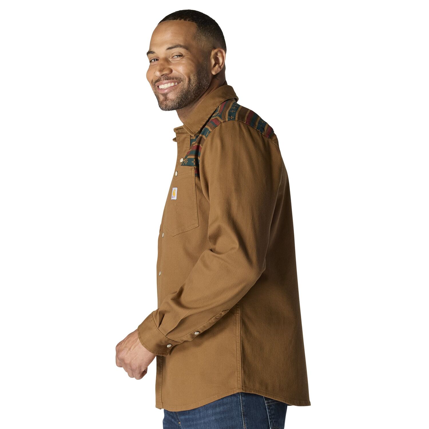 Carhartt Men's Montana Rugged Flex Relaxed Fit Corduroy Long Sleeve Shirt