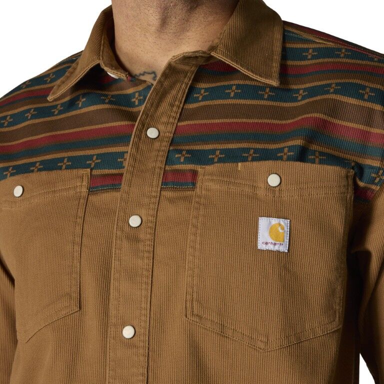 Carhartt Men's Montana Rugged Flex Relaxed Fit Corduroy Long Sleeve Shirt