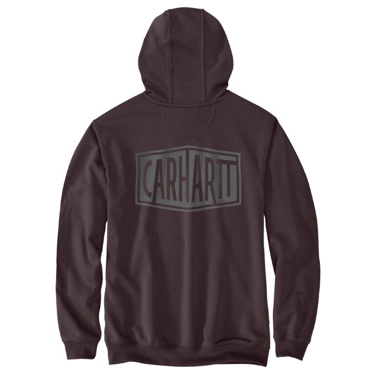 Carhartt Men's Rain Defender Loose Fit midweight Logo Graphic Sweatshirt