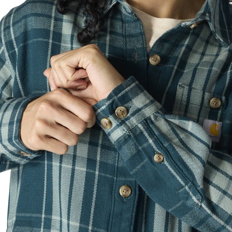 Carhartt Women's TENCEL Fiber Series Loose Fit Twill Plaid Shirt
