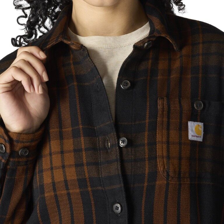 Carhartt Women's TENCEL Fiber Series Loose Fit Twill Plaid Shirt