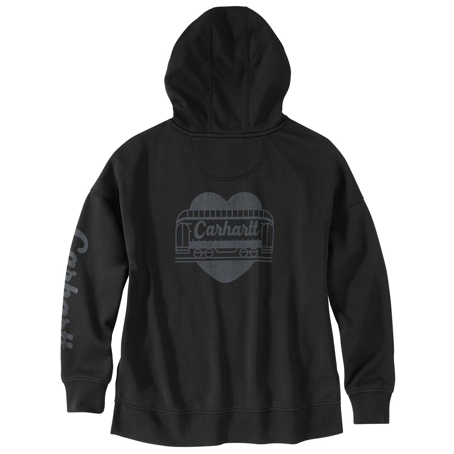 Carhartt Women's Oversized-Fit Midweight Hooded Heart Graphic Sweatshirt