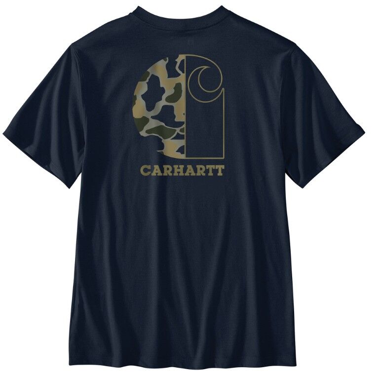 Carhartt Men's Relaxed Fit Lightweight Short-Sleeve Pocket Camo Graphic T-Shirt