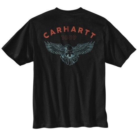 Carhartt Men's Relaxed Fit Lightweight Short Sleeve Eagle Graphic T-Shirt