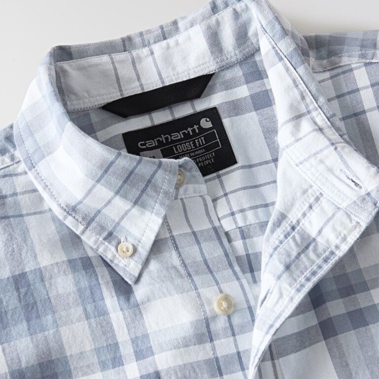 Carhartt Men's Fort Loose Short Sleeve Plaid Shirt
