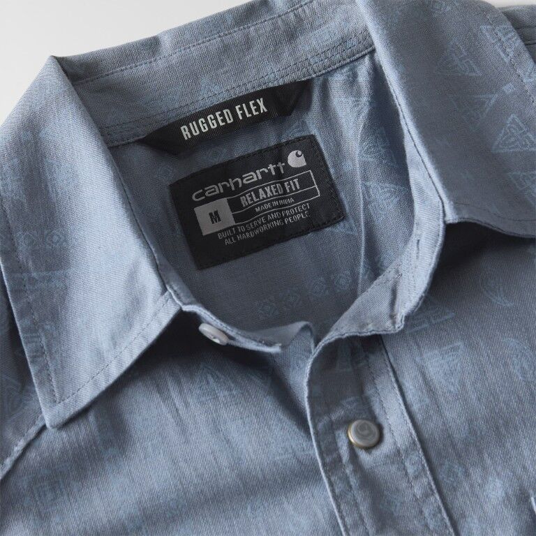 Carhartt Men's Montana Bozeman Relaxed Short Sleeve Plaid Shirt