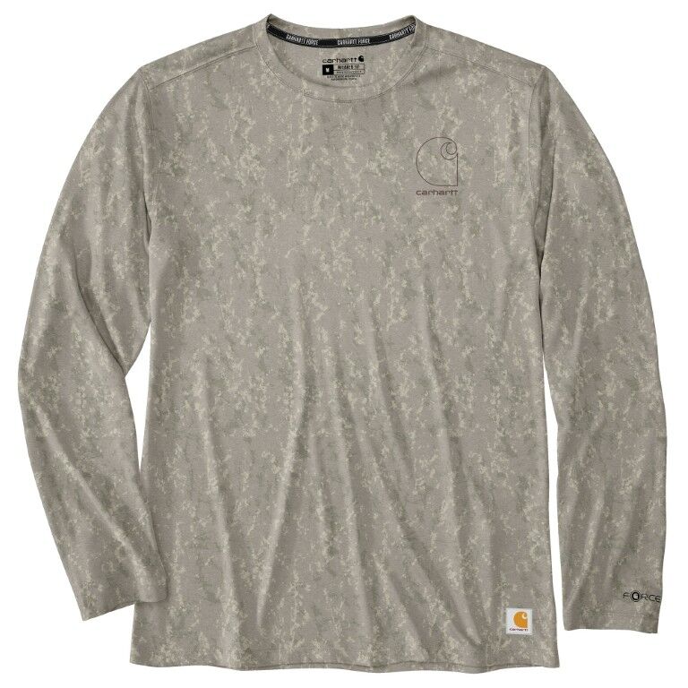 Carhartt Men's Force Sun Defender Relaxed Fit Print Long Sleeve T-Shirt
