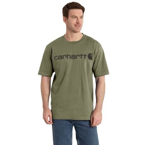 Carhartt Men's Loose Fit Heavyweight Short Sleeve Logo Graphic T-Shirt
