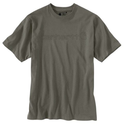 Carhartt Men's Loose Fit Heavyweight Short Sleeve Logo Graphic T-Shirt