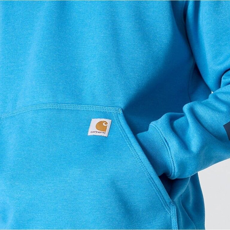 Carhartt Men's Loose Fit Midweight Logo Sleeve Graphic Hoodie