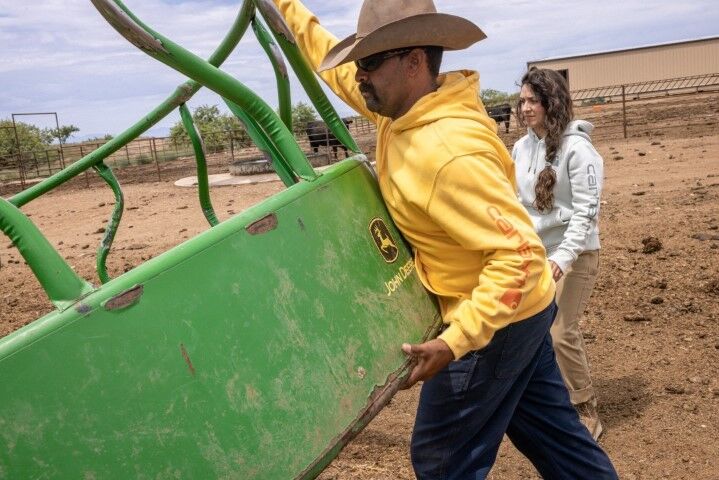 Carhartt Men's Loose Fit Midweight Logo Sleeve Graphic Hoodie