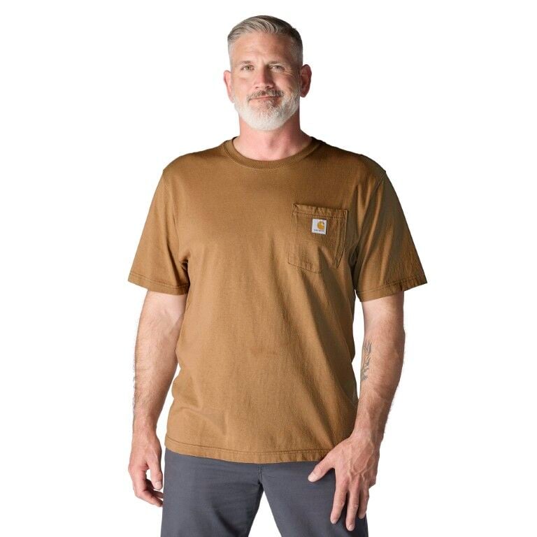 Carhartt Men's Loose Fit Heavyweight Short Sleeve Pocket T-Shirt