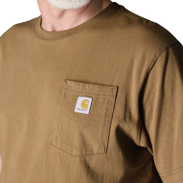 Carhartt Men's Loose Fit Heavyweight Short Sleeve Pocket T-Shirt