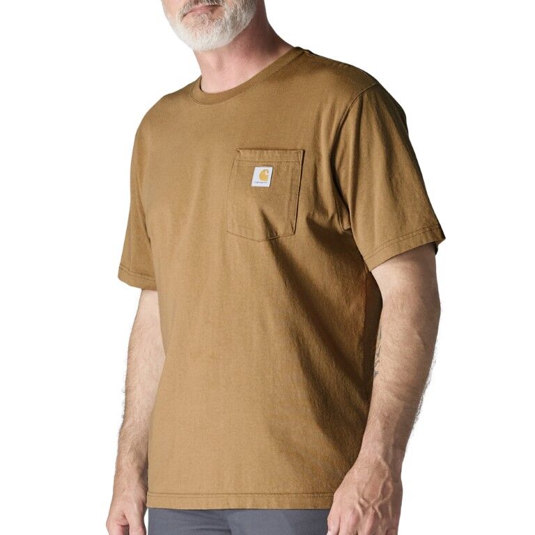 Carhartt Men's Loose Fit Heavyweight Short Sleeve Pocket T-Shirt