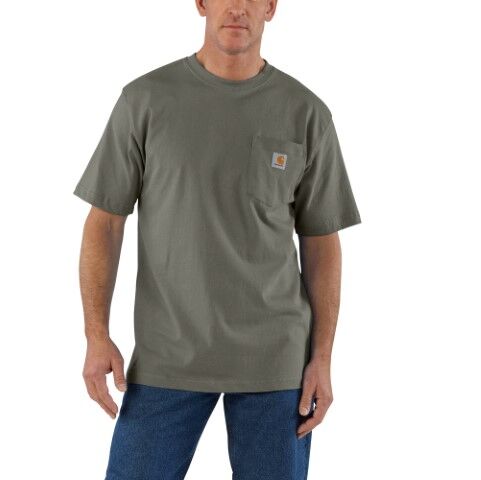 Carhartt Men's Loose Fit Heavyweight Short Sleeve Pocket T-Shirt