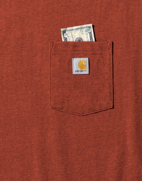 Carhartt Men's Loose Fit Heavyweight Short Sleeve Pocket T-Shirt