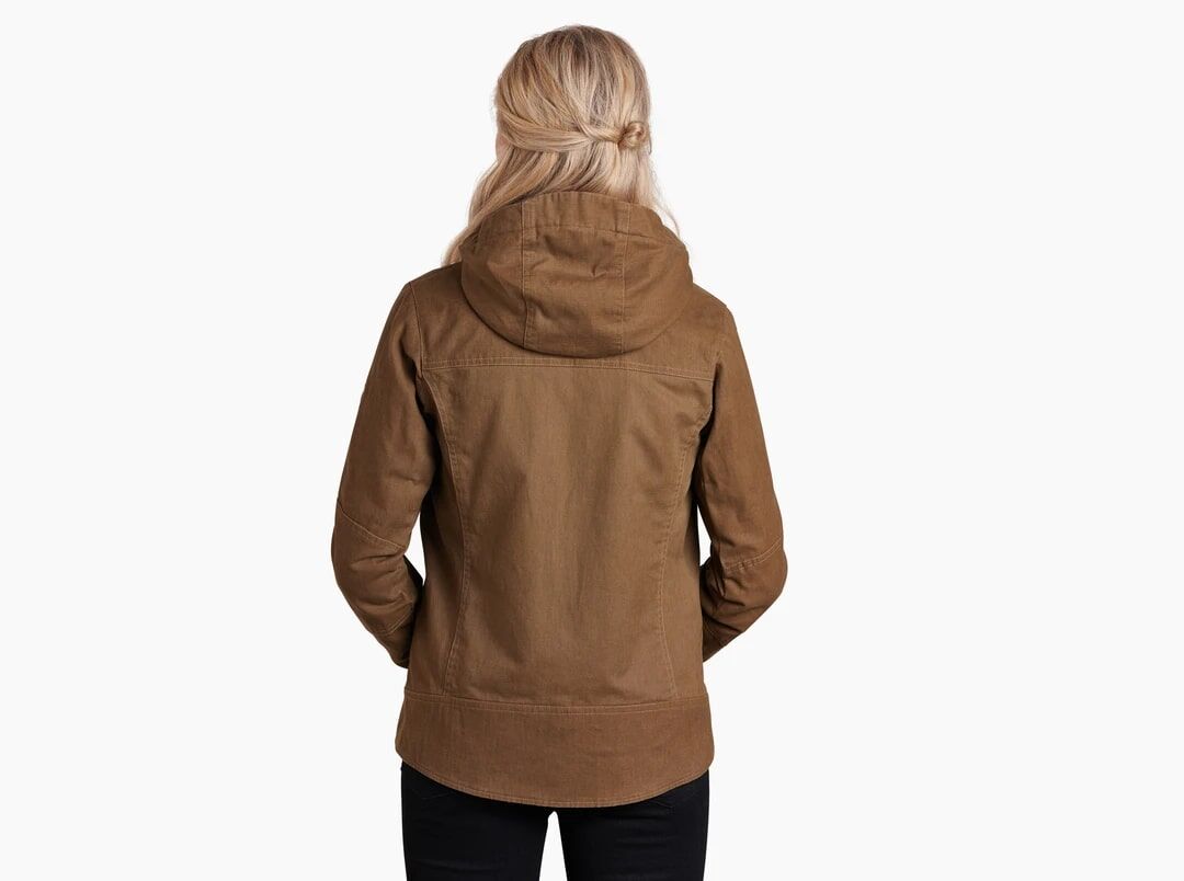 KUHL Women's The Law Fleece Lined Hoody in Dark Khaki