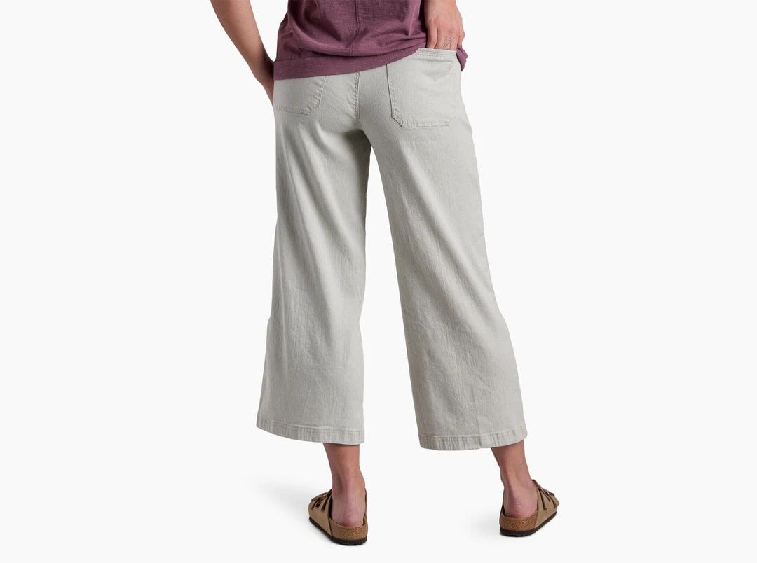 KUHL Women's Seaboard Wide Leg Crop Pant in Birch