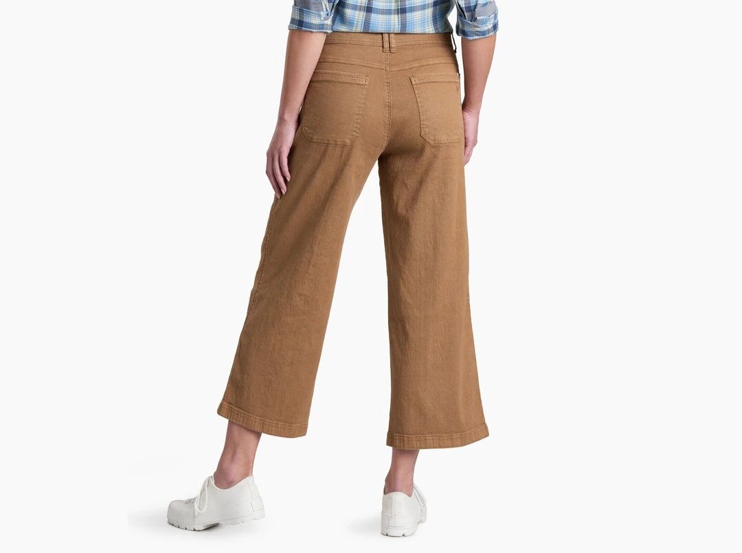 KUHL Women's Seaboard Wide Leg Crop Pant in Birch