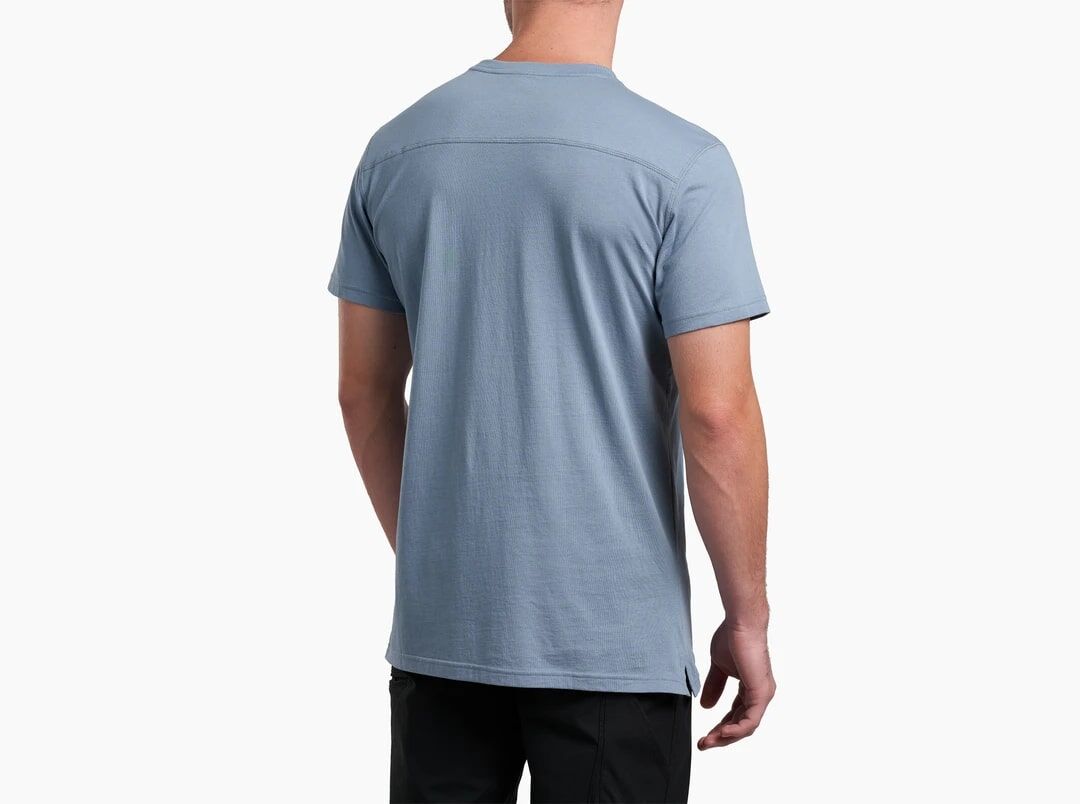 KUHL Men's Born In The Mountains T-Shirt in Mineral Blue
