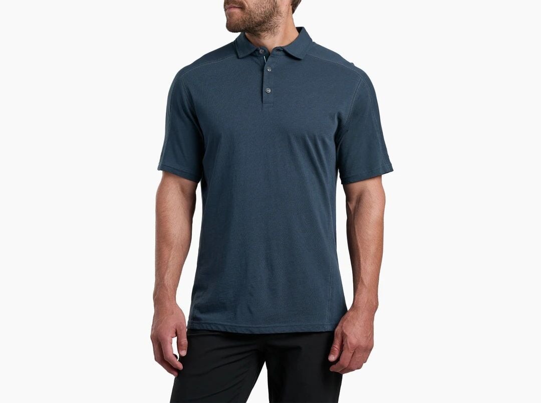 KUHL Men's Brazen KUHLDRY Polo Shirt in Pirate Blue - Shirts