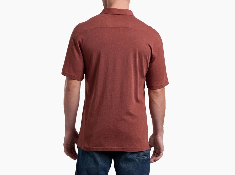 KUHL Men's Short Sleeve Brazen Kuhldry Polo Shirt in Sundried Tomato