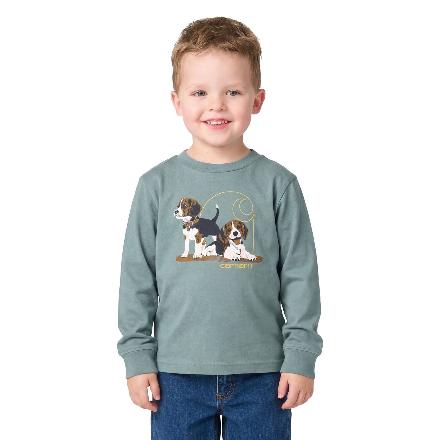Carhartt Boy's Long Sleeve Puppy T-Shirt