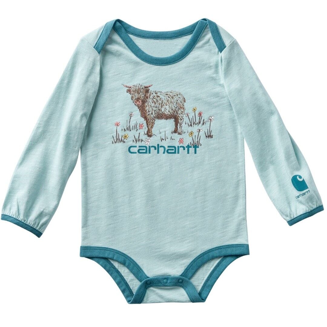 Carhartt Girl's Long Sleeve Cow Bodysuit