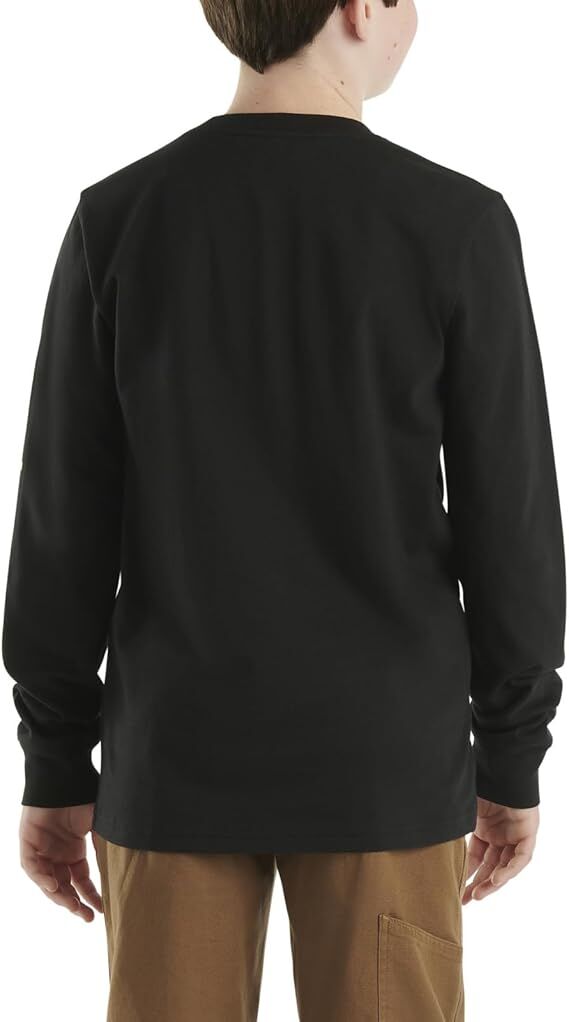 Carhartt Boy's Long Sleeve Crewneck Pocket T-Shirt
