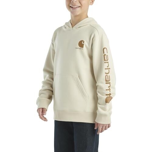 Carhartt Kids' Long Sleeve Graphic Sweatshirt in Malt