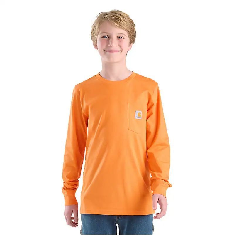 Carhartt Boy's Long Sleeve Dog Pocket T-Shirt