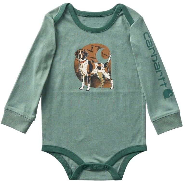 Carhartt Boy's Long Sleeve Dog Bodysuit